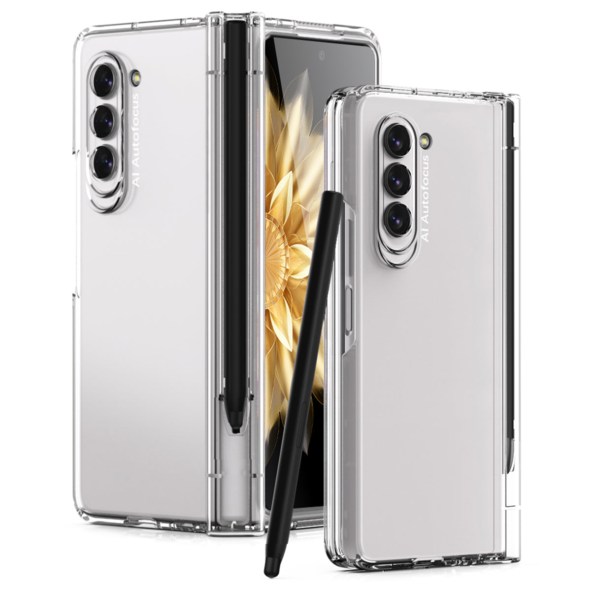 For Samsung Galaxy Z Fold5 5G Precise Cutout Hard PC Phone Case Hinge Protection Cover with Stylus Pen Tempered Glass Film For Samsung Galaxy Z Fold5 5G Precise Cutout Hard PC Phone Case Hinge Protection Cover with Stylus Pen Tempered Glass Film